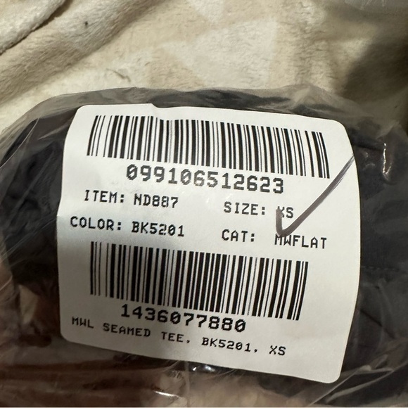 Madewell mwl seamed tee black short sleeve comfort - Picture 2 of 2